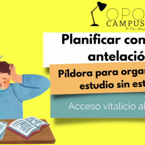 Planificar con poca antelación